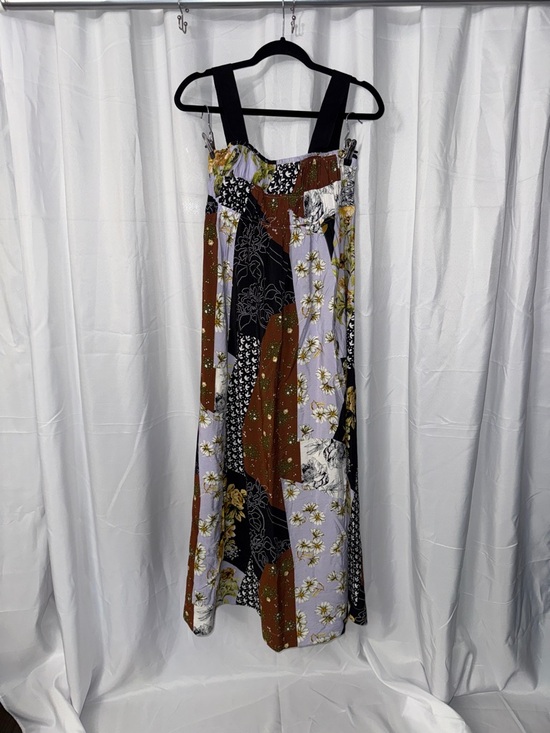 Anthropologie Dresses & Skirts - Anthropologie Maeve Lavender Dress with Brown Floral Trim